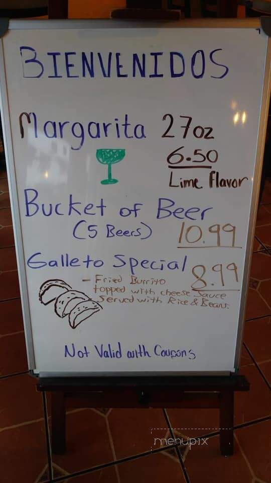 El Tapatios - Union, MO menu_pic