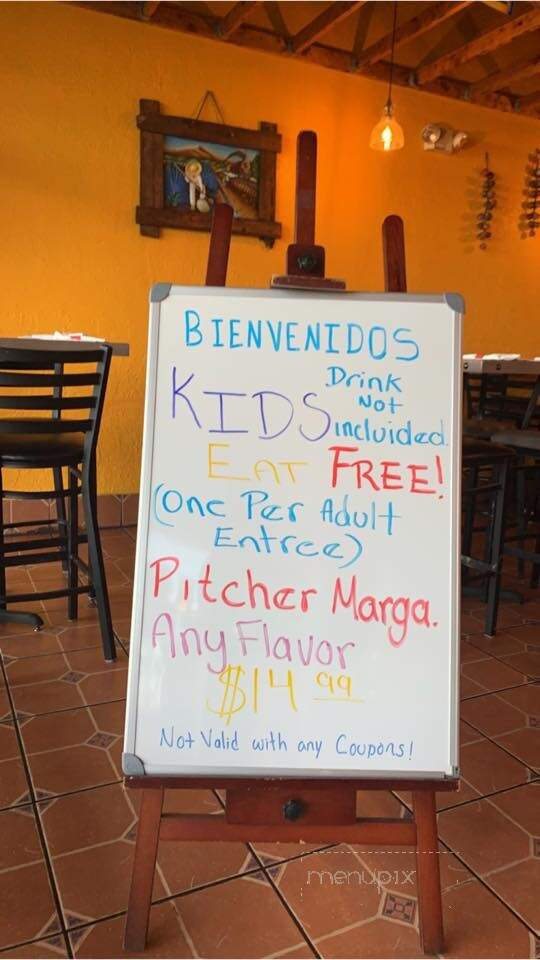 El Tapatios - Union, MO menu_pic