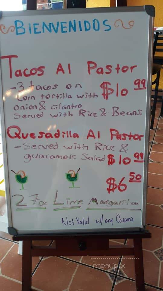 El Tapatios - Union, MO menu_pic