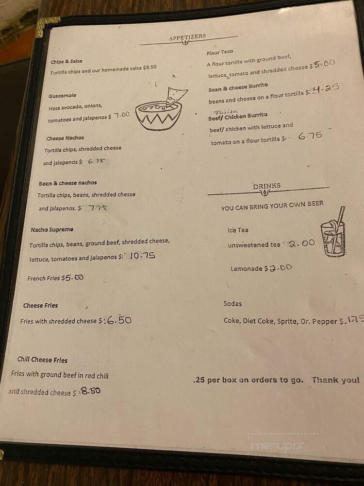Rio Bravo - Terlingua, TX menu_pic