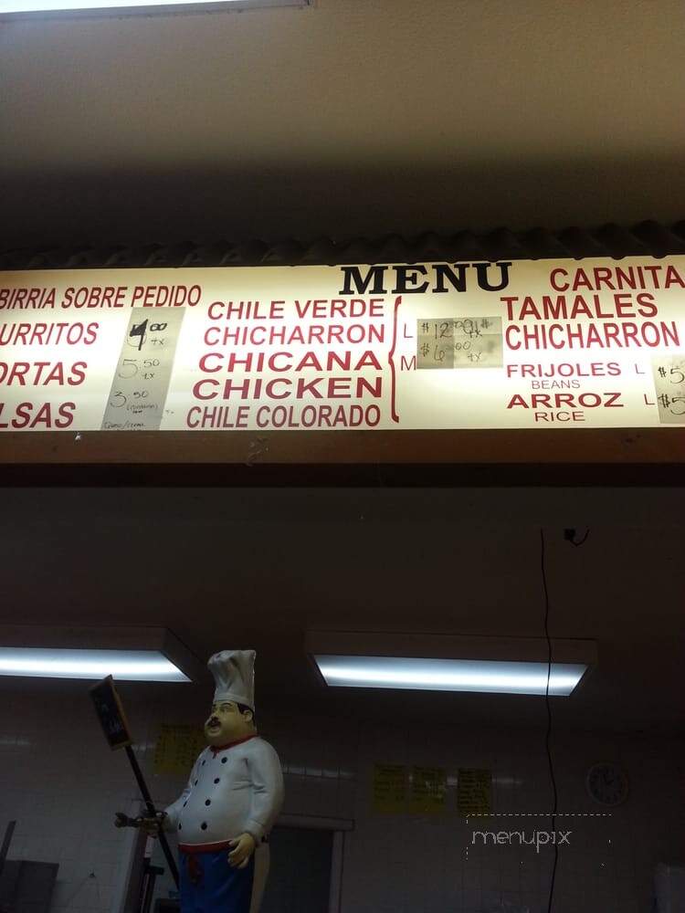 Sahuayo - Stockton, CA menu_pic
