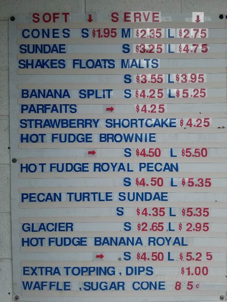 Armstrong's Funland - Belleville, MI menu_pic