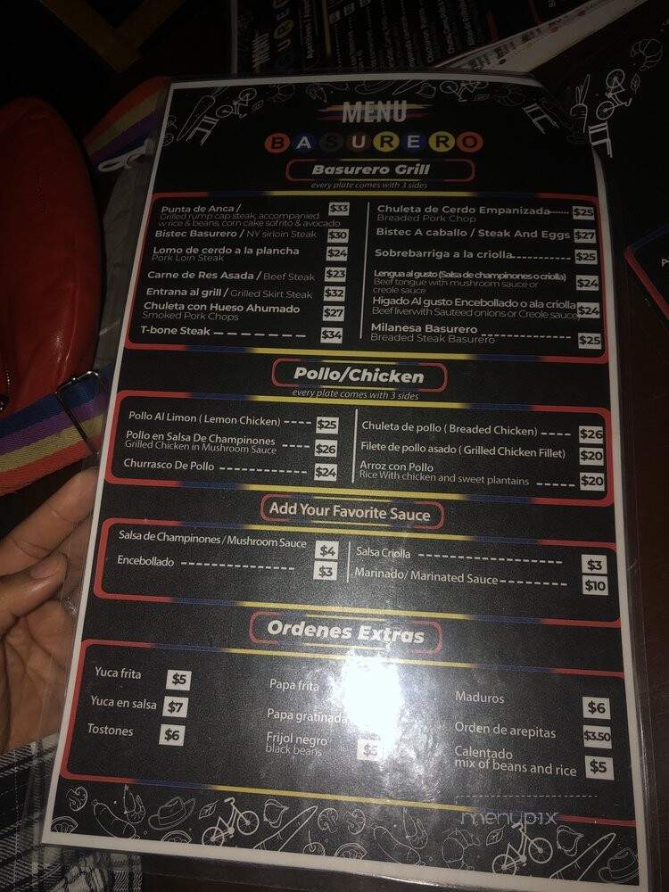 El Basurero - Astoria, NY menu_pic