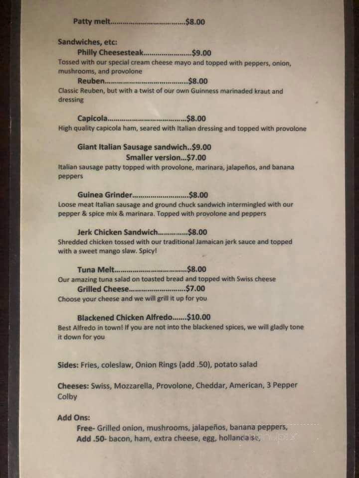 Grover's Inn - Omaha, NE menu_pic