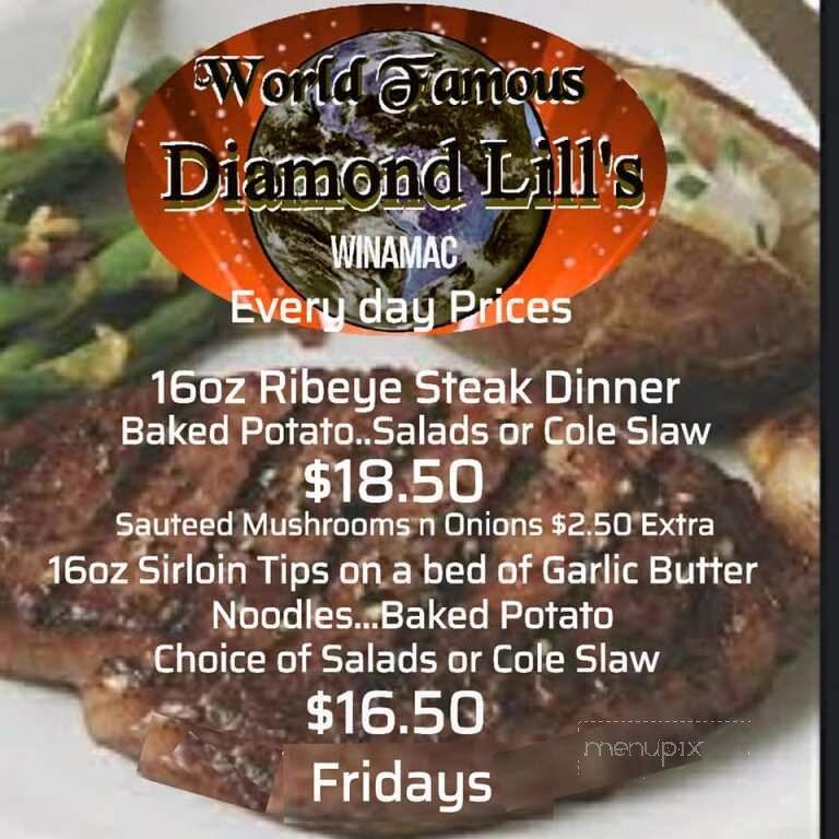 Diamond Lill's - Winamac, IN menu_pic