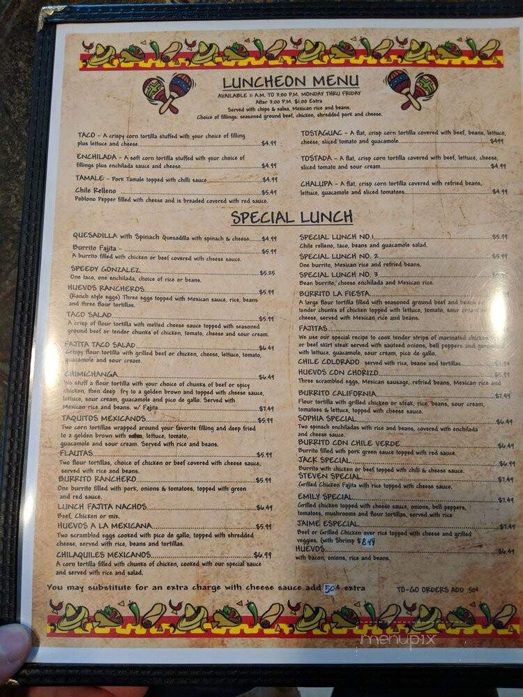 La Fiesta - Fort Smith, AR menu_pic