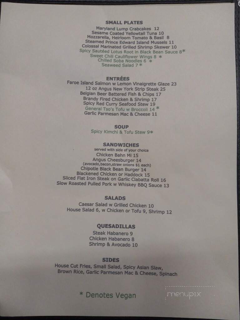 Pig Bar - Saugerties, NY menu_pic