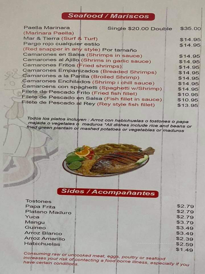 El Rey De Los Pollos - Kissimmee, FL menu_pic