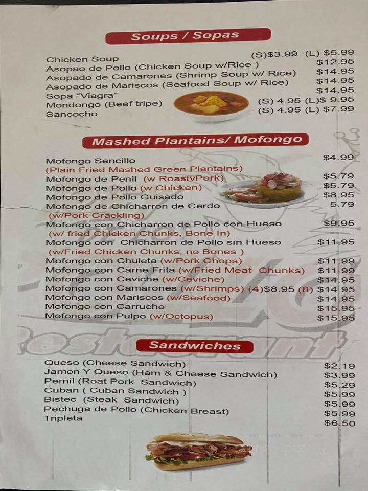 El Rey De Los Pollos - Kissimmee, FL menu_pic