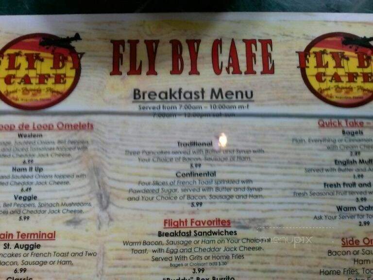 Fly By Cafe & Catering - St Augustine, FL menu_pic