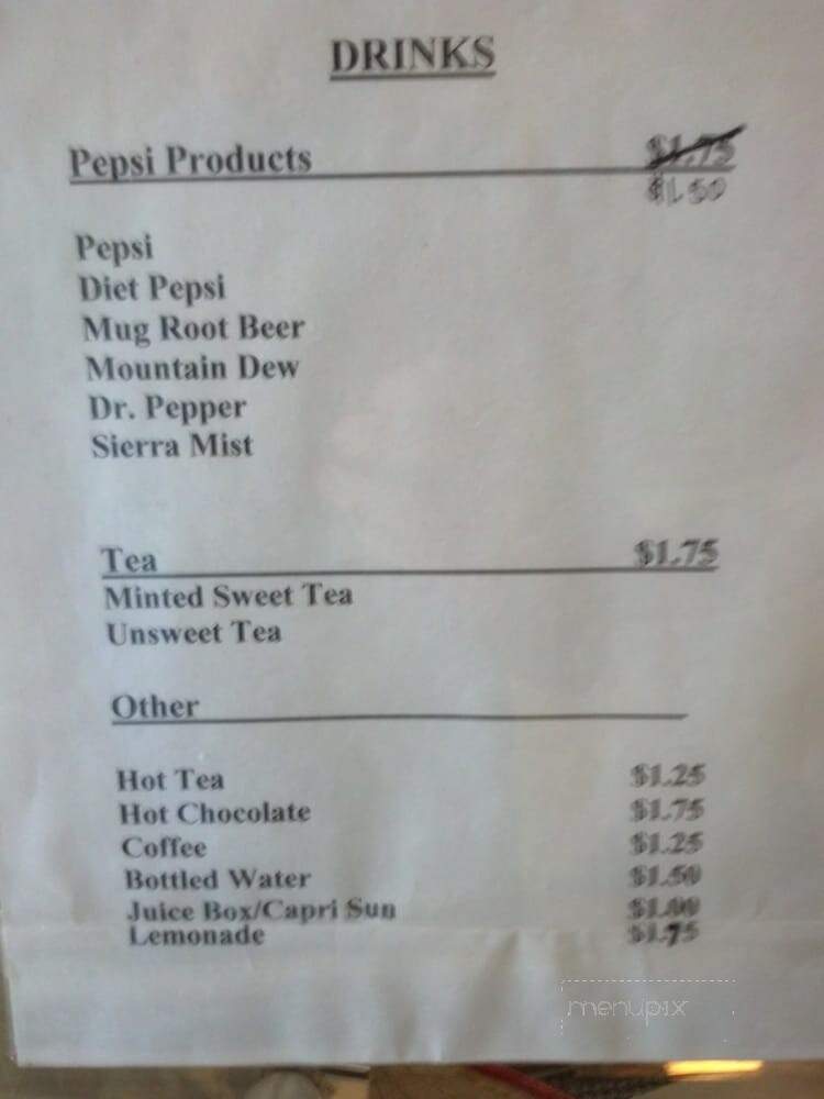 Miss L's Sandwich Shop - Acworth, GA menu_pic