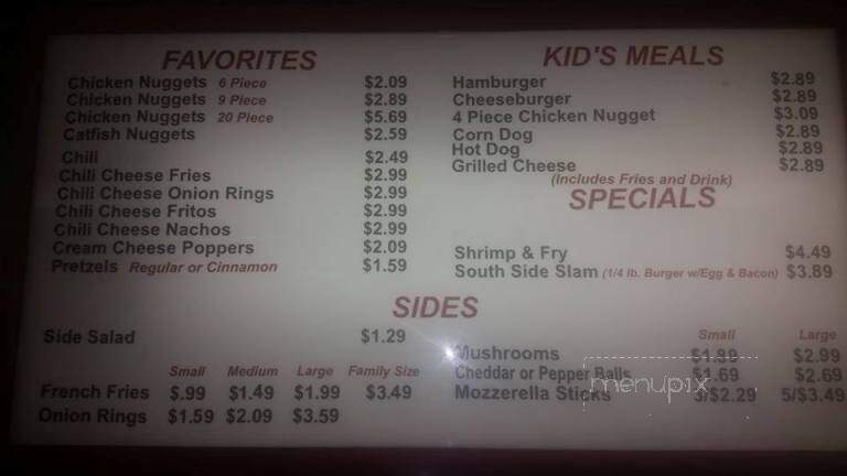 Ford's Drive In - Saint Joseph, MO menu_pic