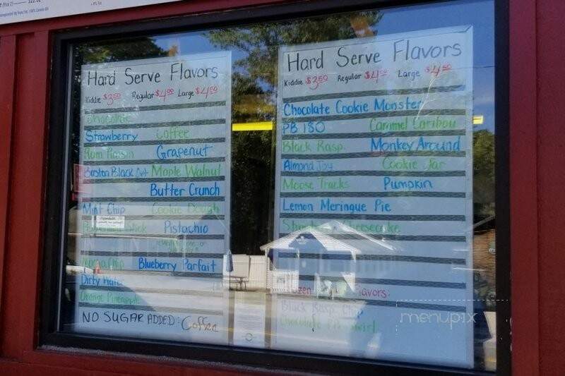 Shibley's Soft & Hard Ice Crm - Alton Bay, NH menu_pic