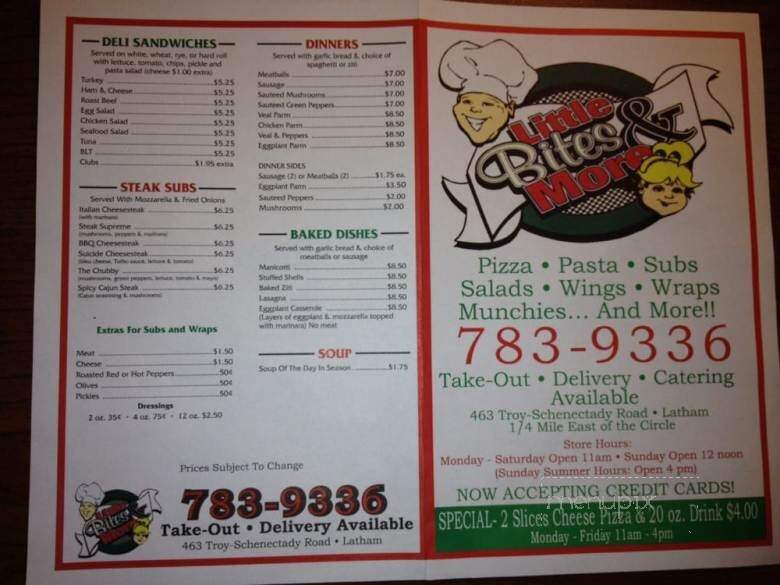 Little Bites & More - Latham, NY menu_pic