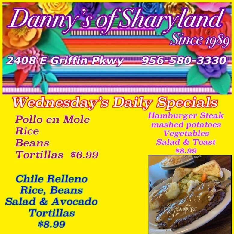 Danny's Mexican Restaurant - Mission, TX menu_pic