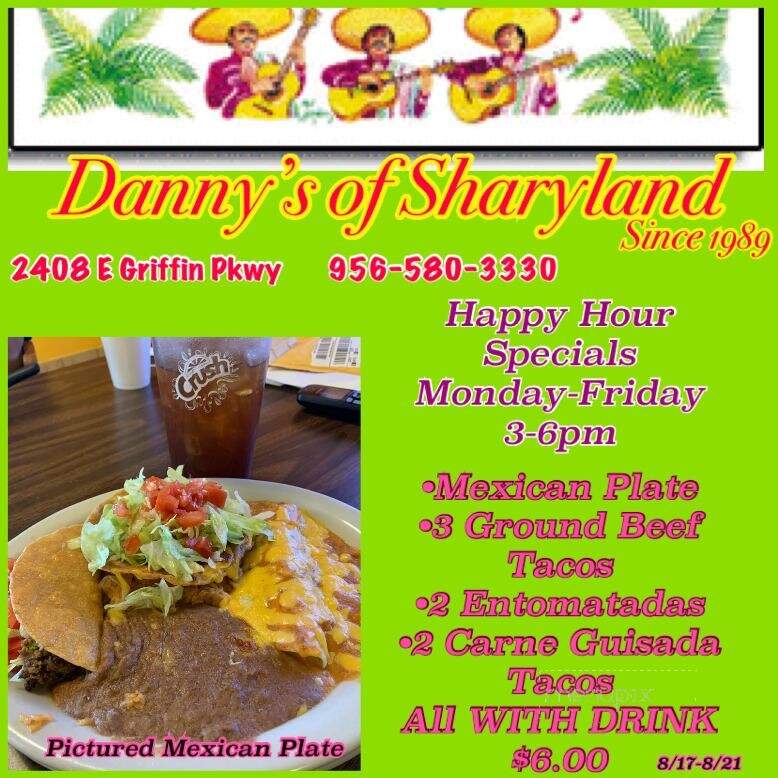 Danny's Mexican Restaurant - Mission, TX menu_pic