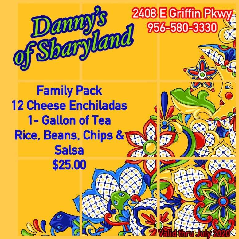 Danny's Mexican Restaurant - Mission, TX menu_pic