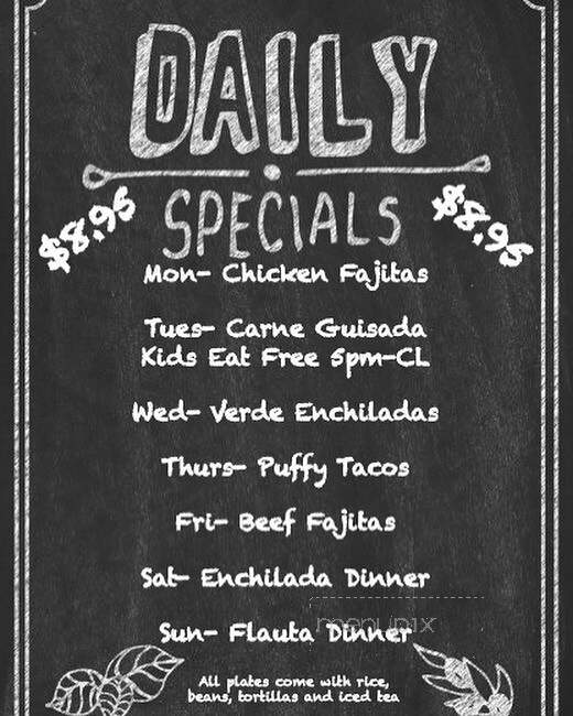 Martha's Mexican Restaurant - San Antonio, TX menu_pic