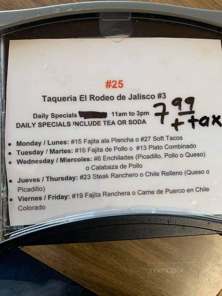Taqueria El Rodeo De Jalisco - San Antonio, TX menu_pic