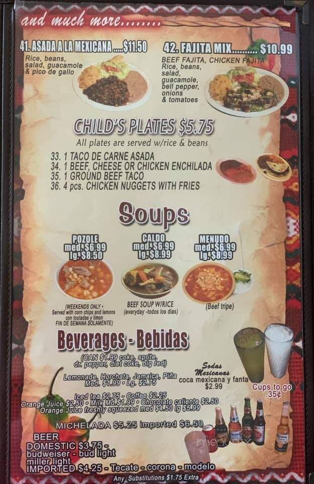 Taqueria El Rodeo De Jalisco - San Antonio, TX menu_pic