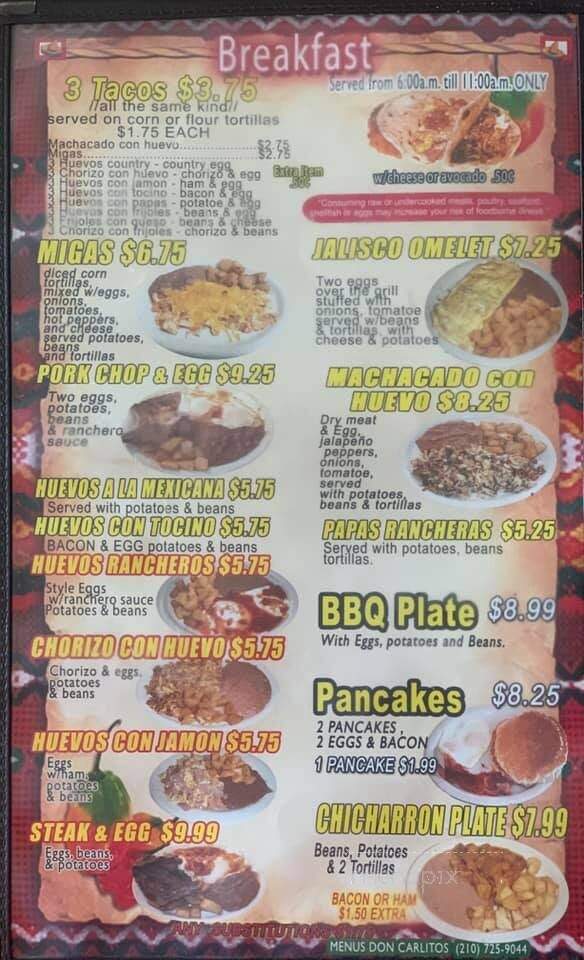 Taqueria El Rodeo De Jalisco - San Antonio, TX menu_pic