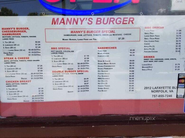 Manny's Burger - Norfolk, VA