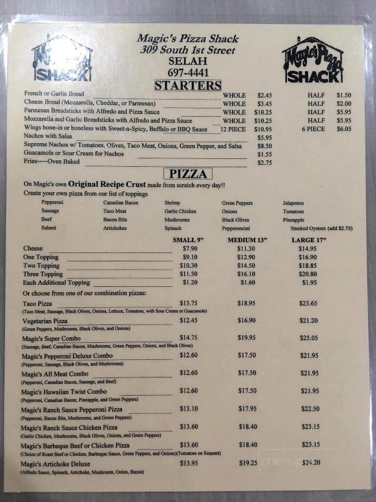 Magic's Pizza Shack - Selah, WA