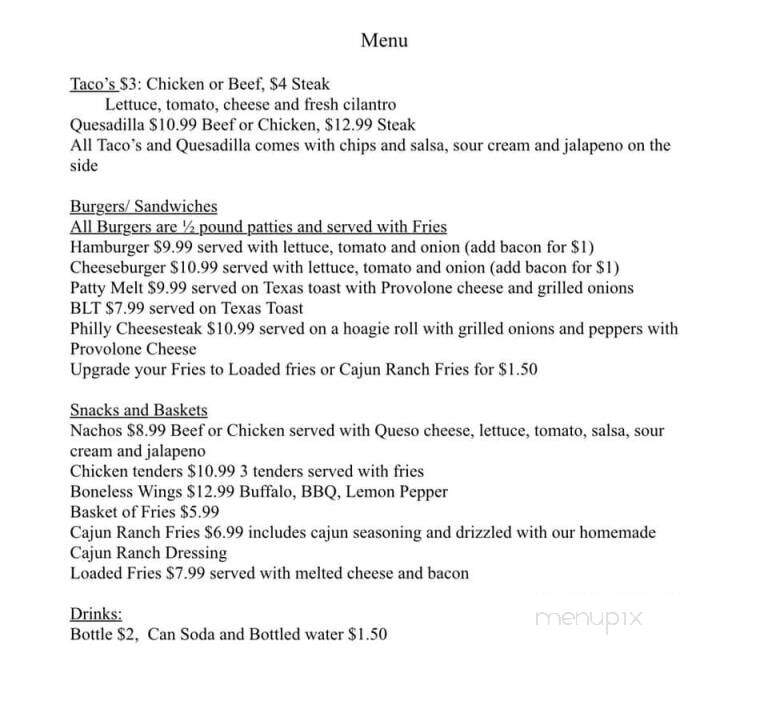 Even Odds - Cropwell, AL menu_pic