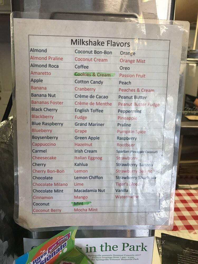 Hamburger Stand - Springville, CA menu_pic
