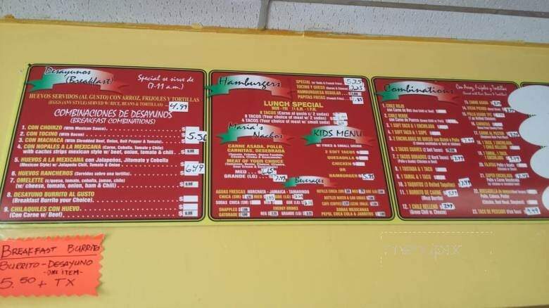 Maria's Tacos - Pomona, CA menu_pic