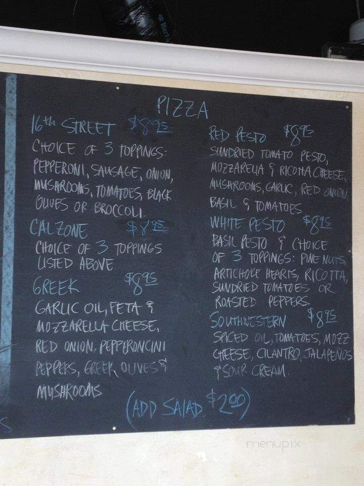 16th Street Cafe - Canon City, CO menu_pic