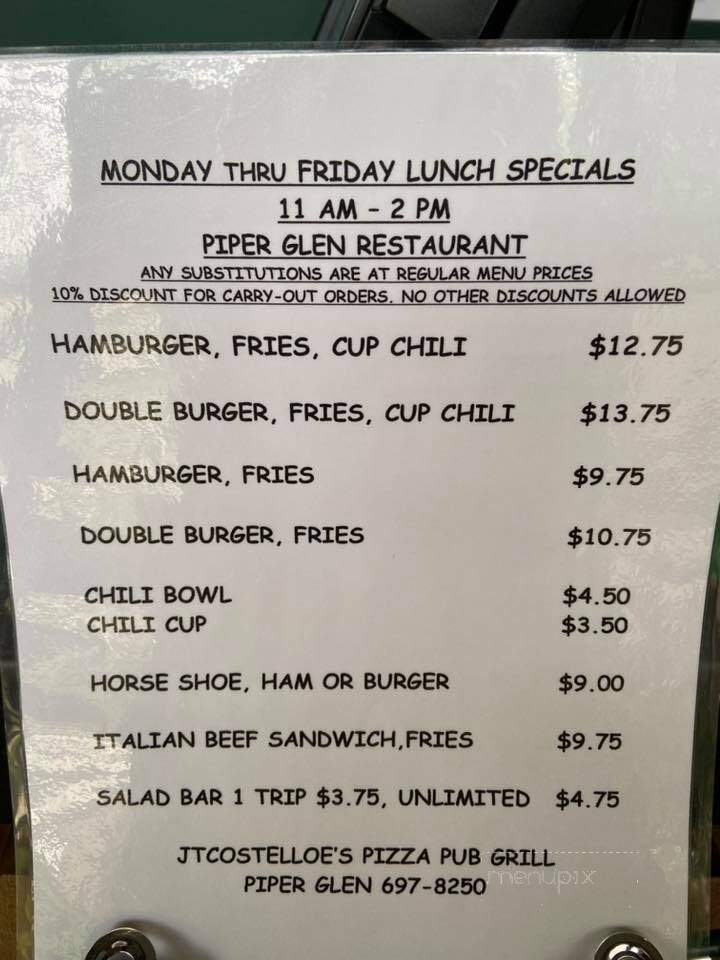JT Costello's - Springfield, IL menu_pic