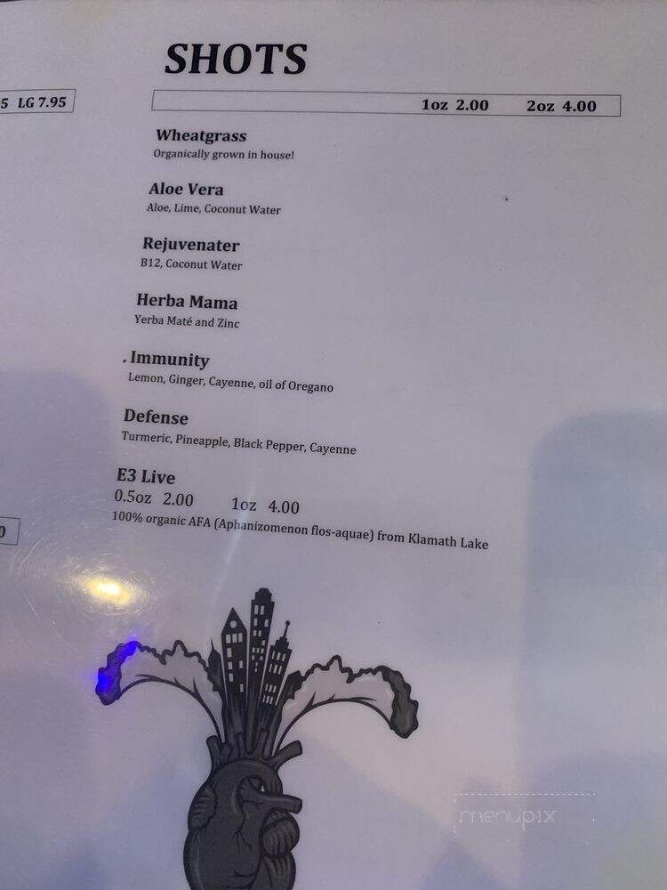 Herb N Juice - San Antonio, TX menu_pic