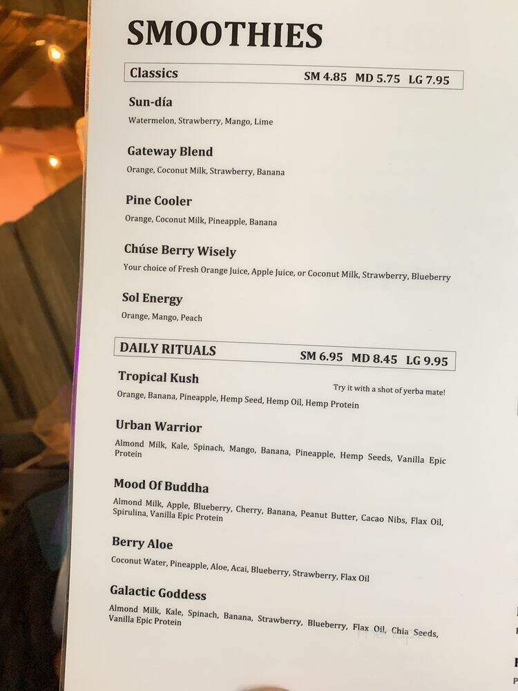 Herb N Juice - San Antonio, TX menu_pic