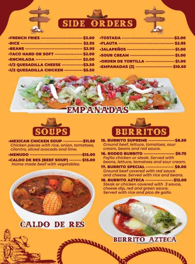El Rodeo - Opelika, AL menu_pic