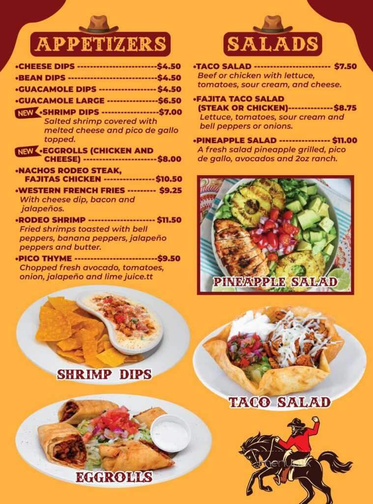 El Rodeo - Opelika, AL menu_pic
