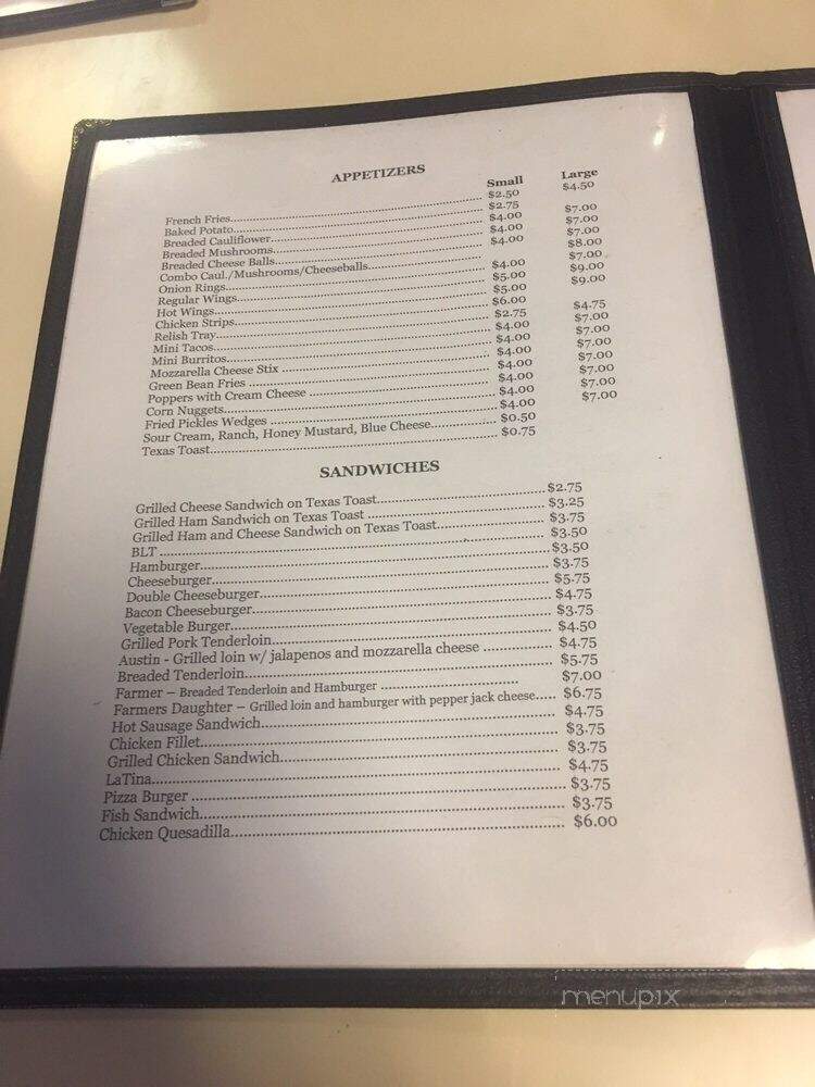 Northside Tavern - Saint Marys, IA menu_pic