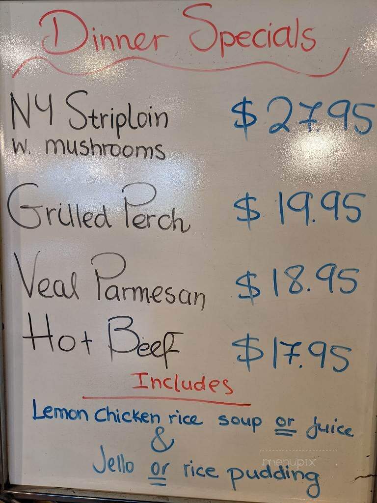Nikos Restaurant and Bar - Parkhill, ON menu_pic