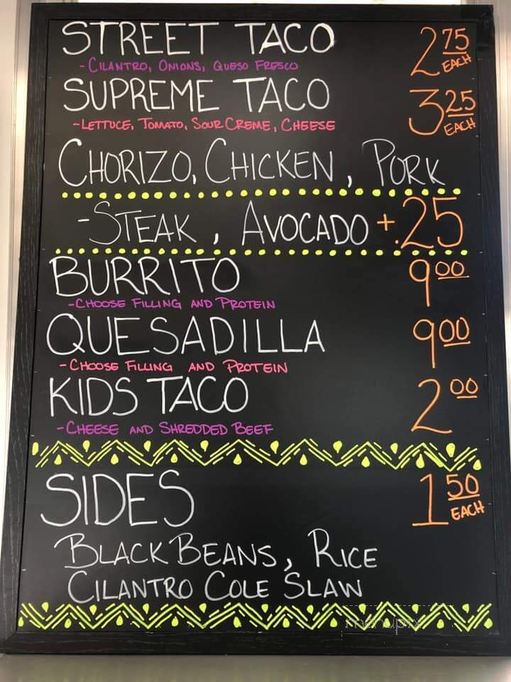 10 & 23 Tacos - Morgantown, PA menu_pic