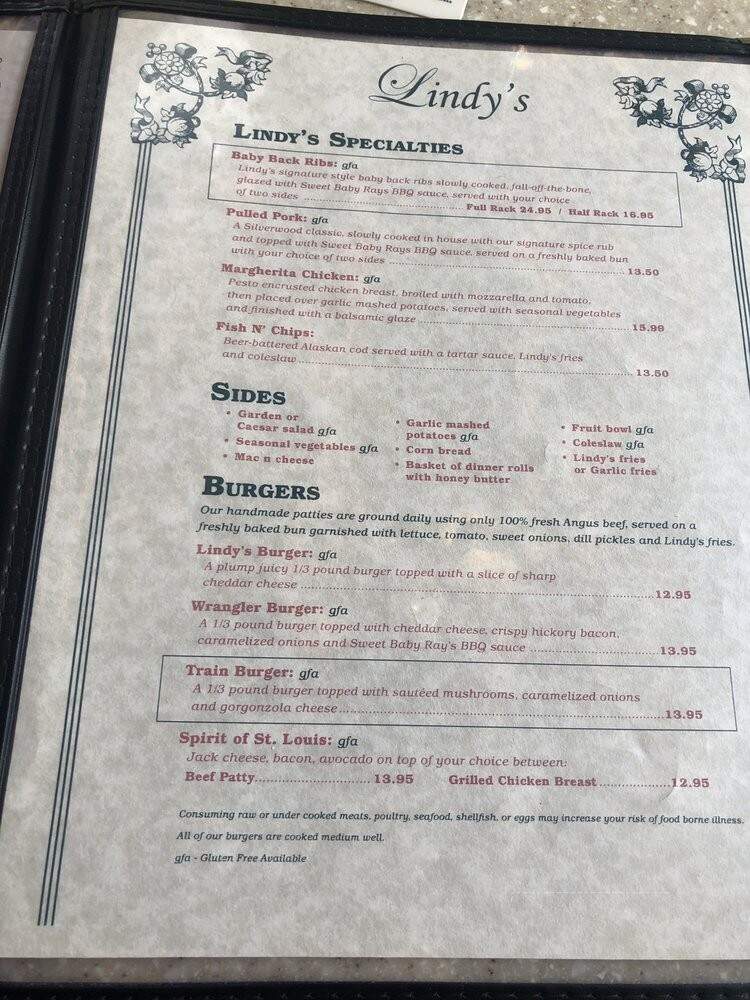 Lindy's - Athol, ID menu_pic