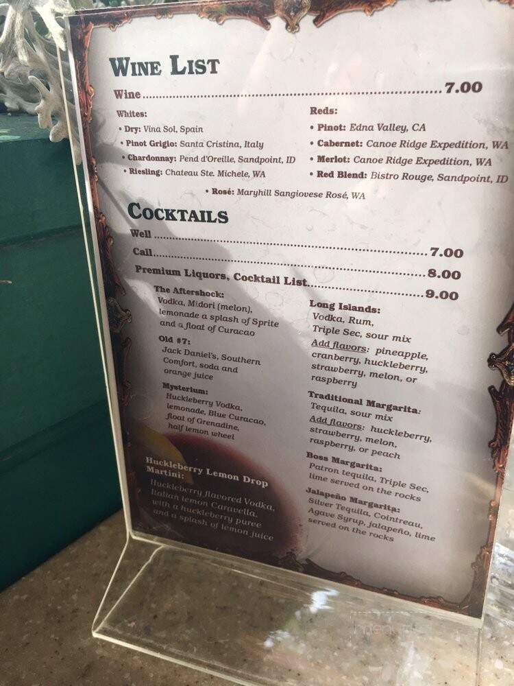 Lindy's - Athol, ID menu_pic