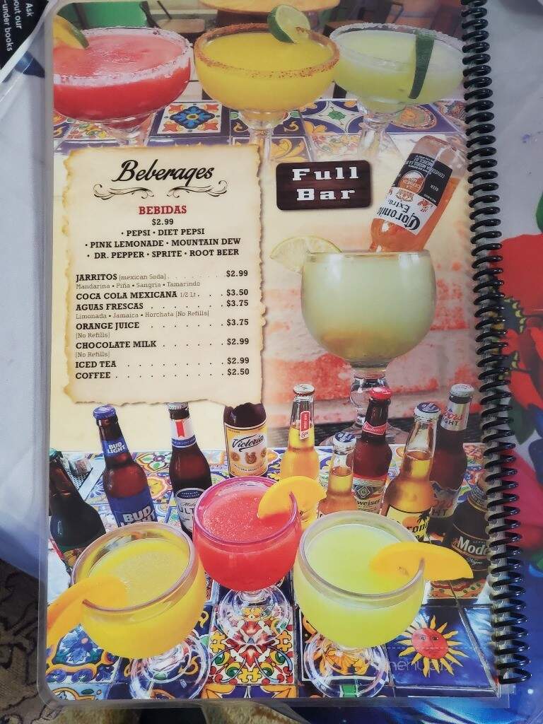 El Mexicano Grill - Corsicana, TX menu_pic