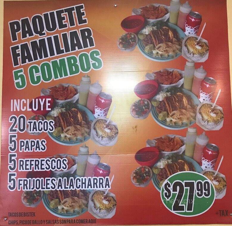 Taqueria Y Tortilleria Fiesta - Weslaco, TX menu_pic