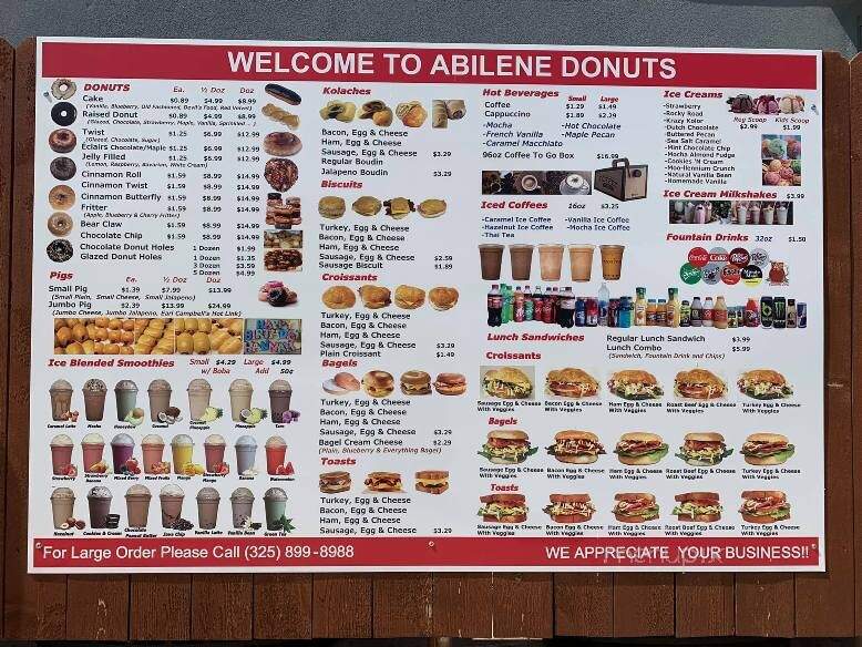 Abilene Donuts - Abilene, TX menu_pic