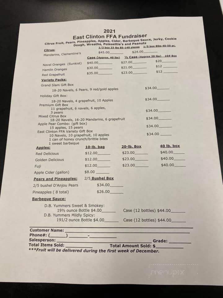 Stephanie's - New Vienna, OH menu_pic