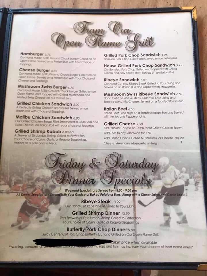 Dooley's Sports Bar & Grill - San Pierre, IN menu_pic