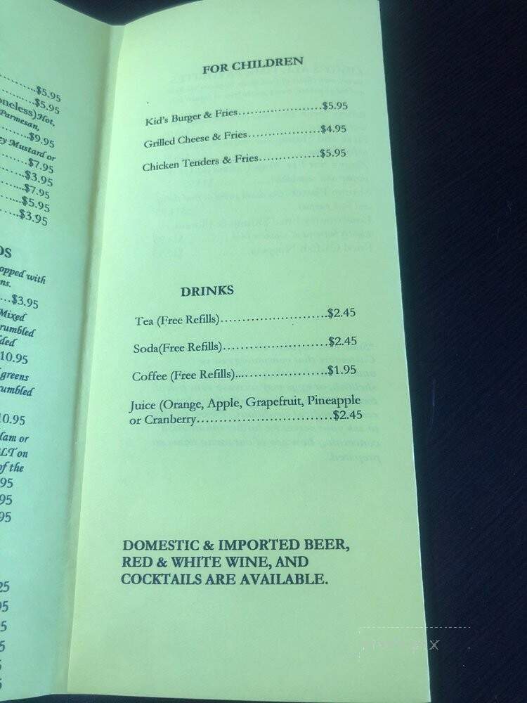 Ziggy's Bar & Grill - Santee, SC menu_pic