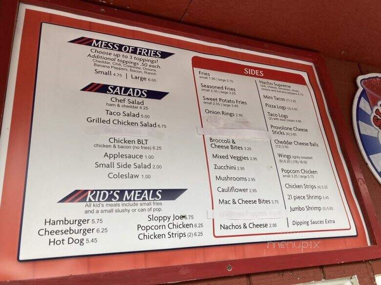 Dave's Place - Townville, PA menu_pic