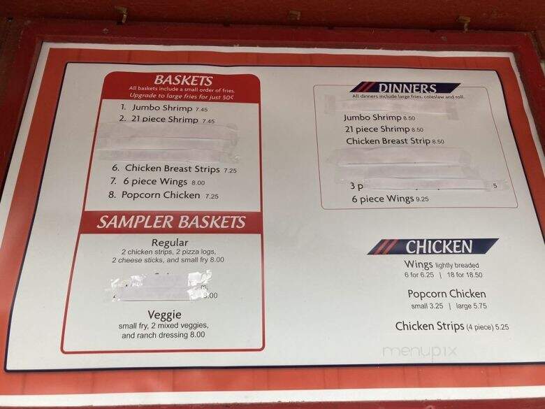 Dave's Place - Townville, PA menu_pic