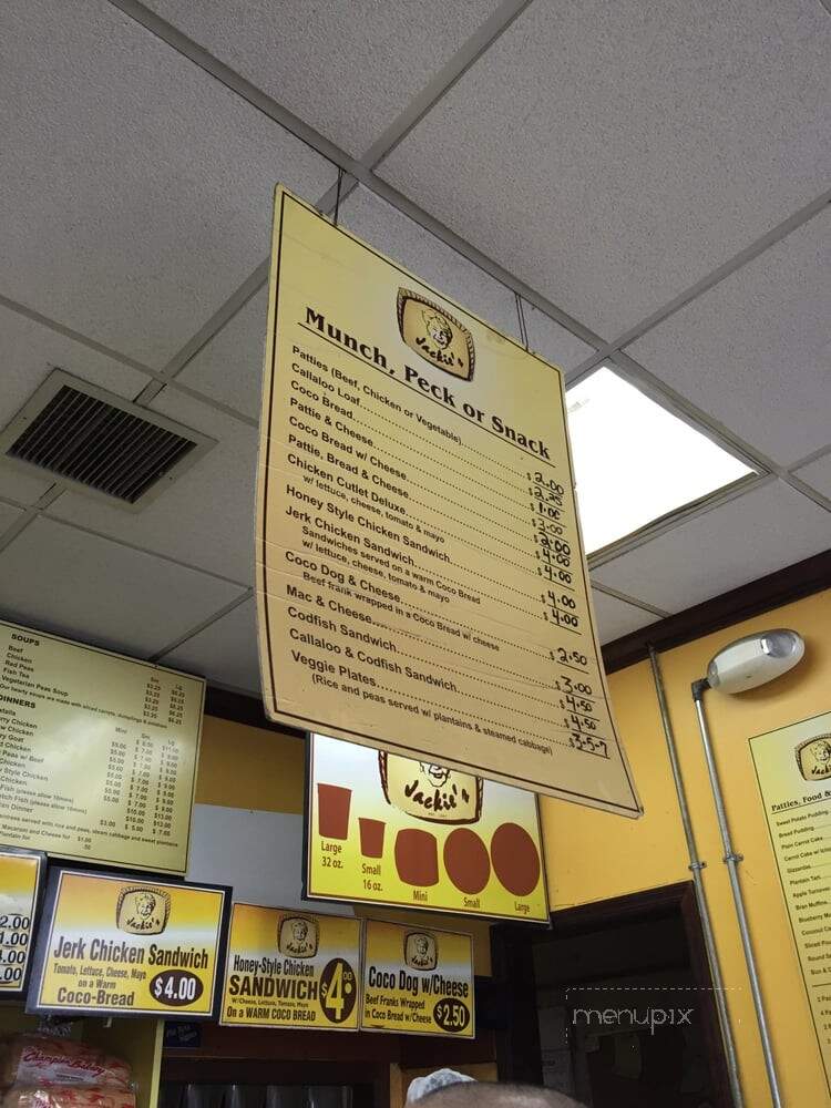 Jackie's West Indian Bakery - Bronx, NY menu_pic